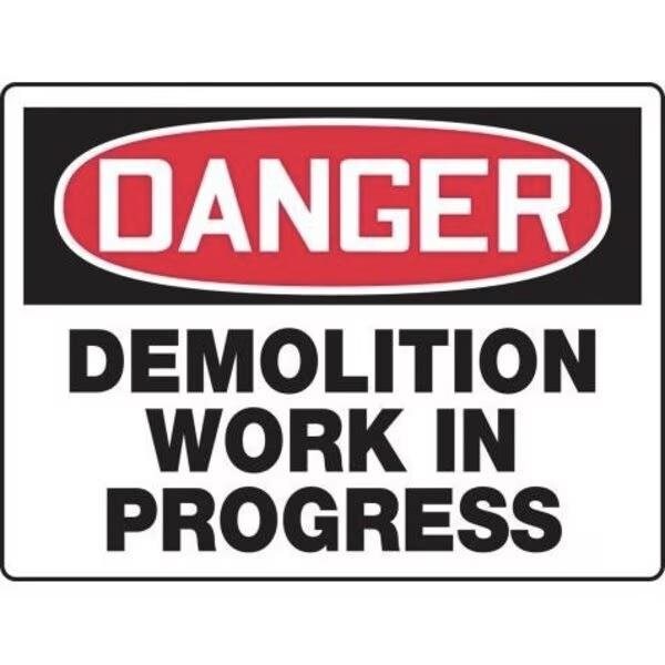 Accuform OSHA DANGER SAFETY SIGN PINCH POINT MEQM069VA MEQM069VA - main
